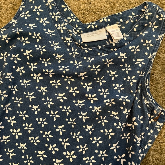 *SOLD* Liz Claiborne denim maxi dress - Picture 2 of 5